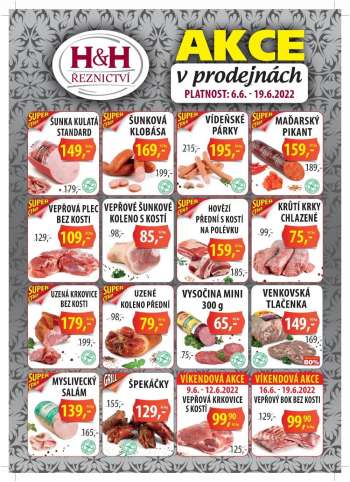 Leták Řeznictví H&H - 6.6.2022 - 19.6.2022.