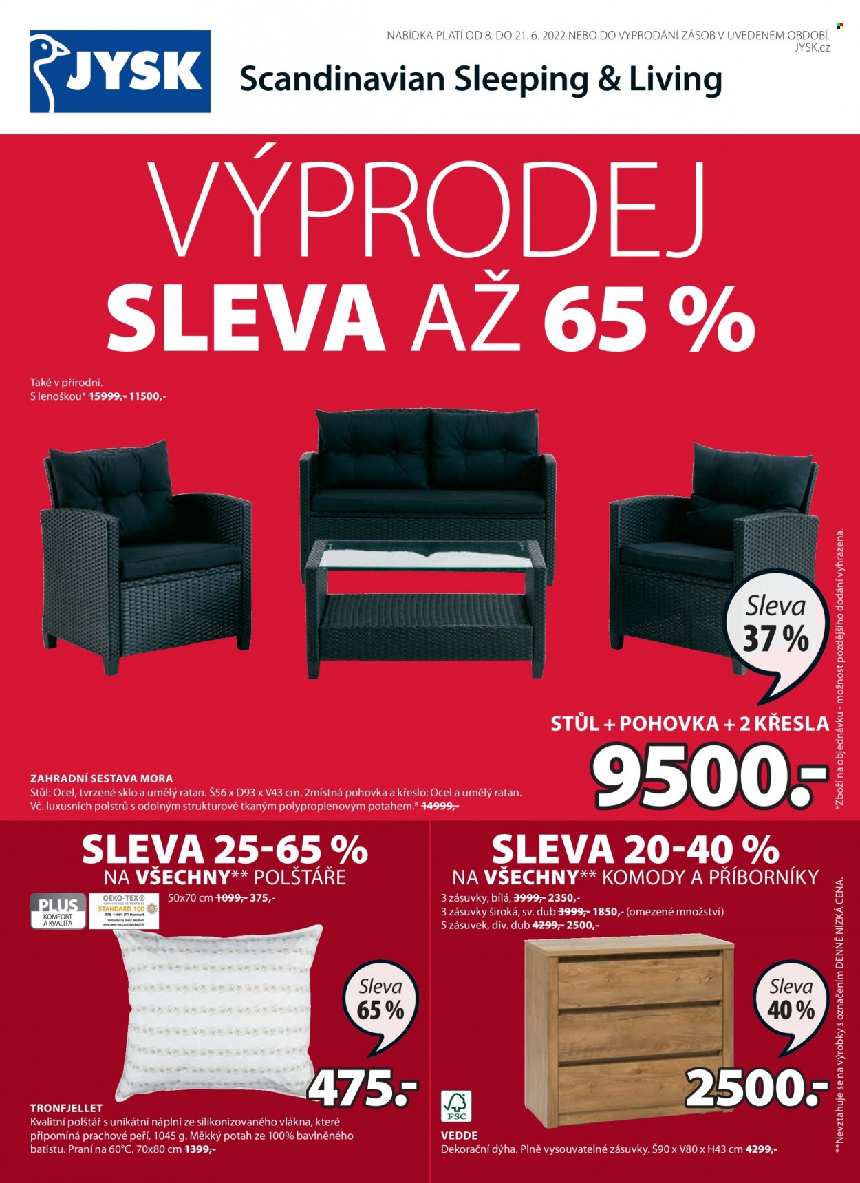 Leták JYSK - 8.6.2022 - 21.6.2022. Strana 1
