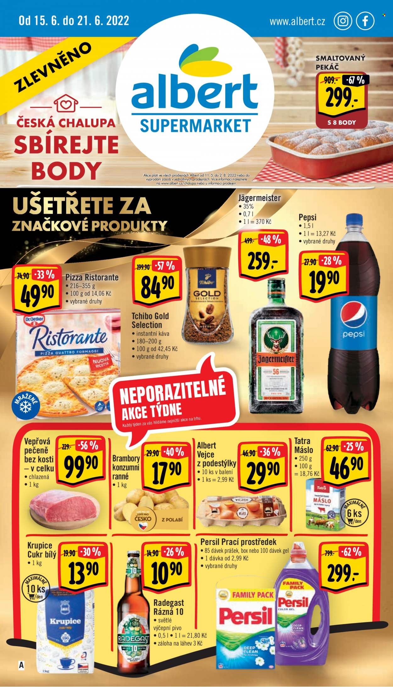 Leták Albert Supermarket - 15.6.2022 - 21.6.2022. Strana 1