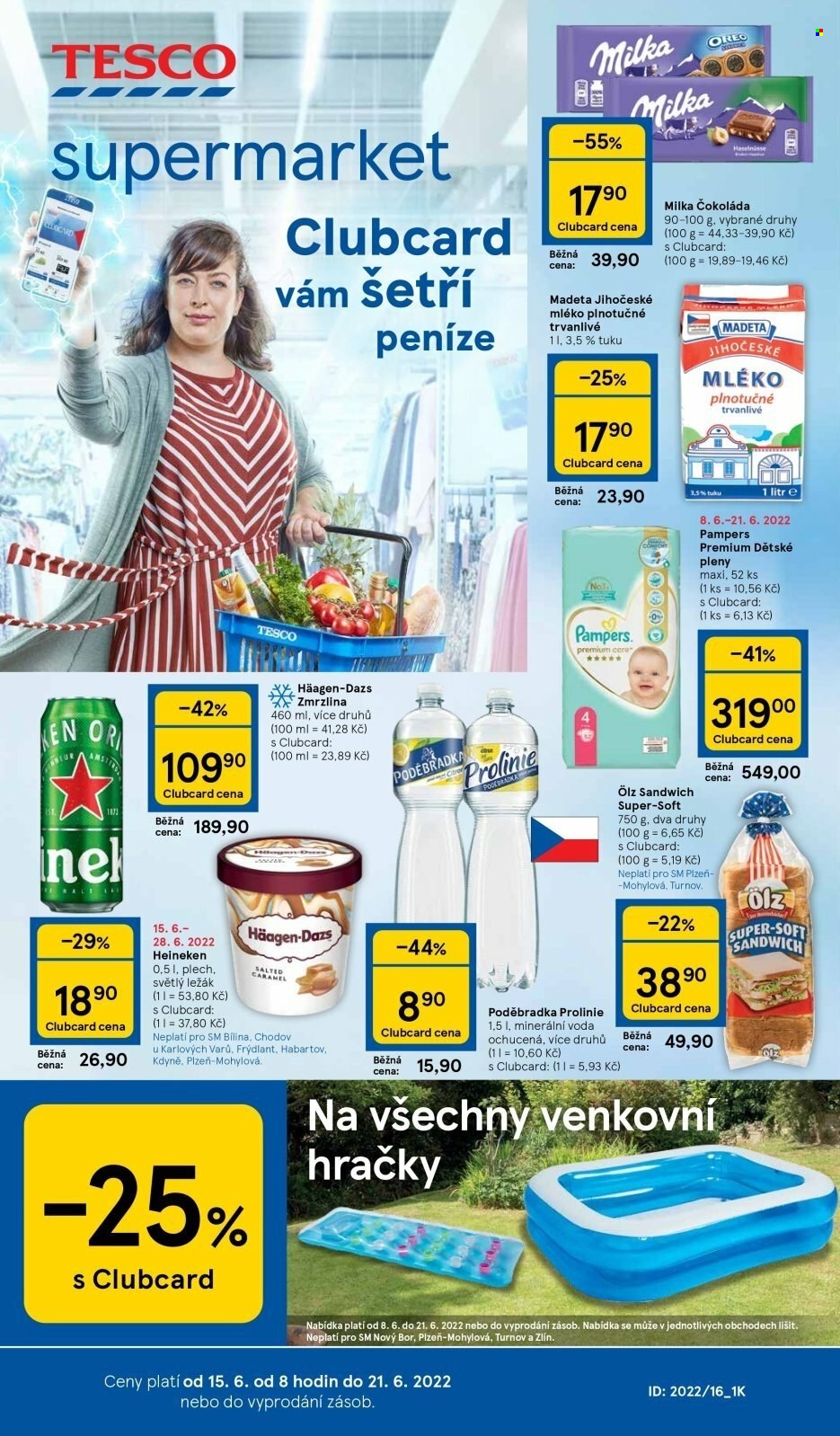 Leták TESCO supermarket - 15.6.2022 - 21.6.2022. Strana 1