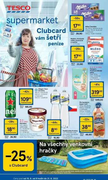 Leták TESCO supermarket - 15.6.2022 - 21.6.2022.