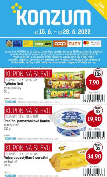 Leták Konzum - 15.6.2022 - 28.6.2022.