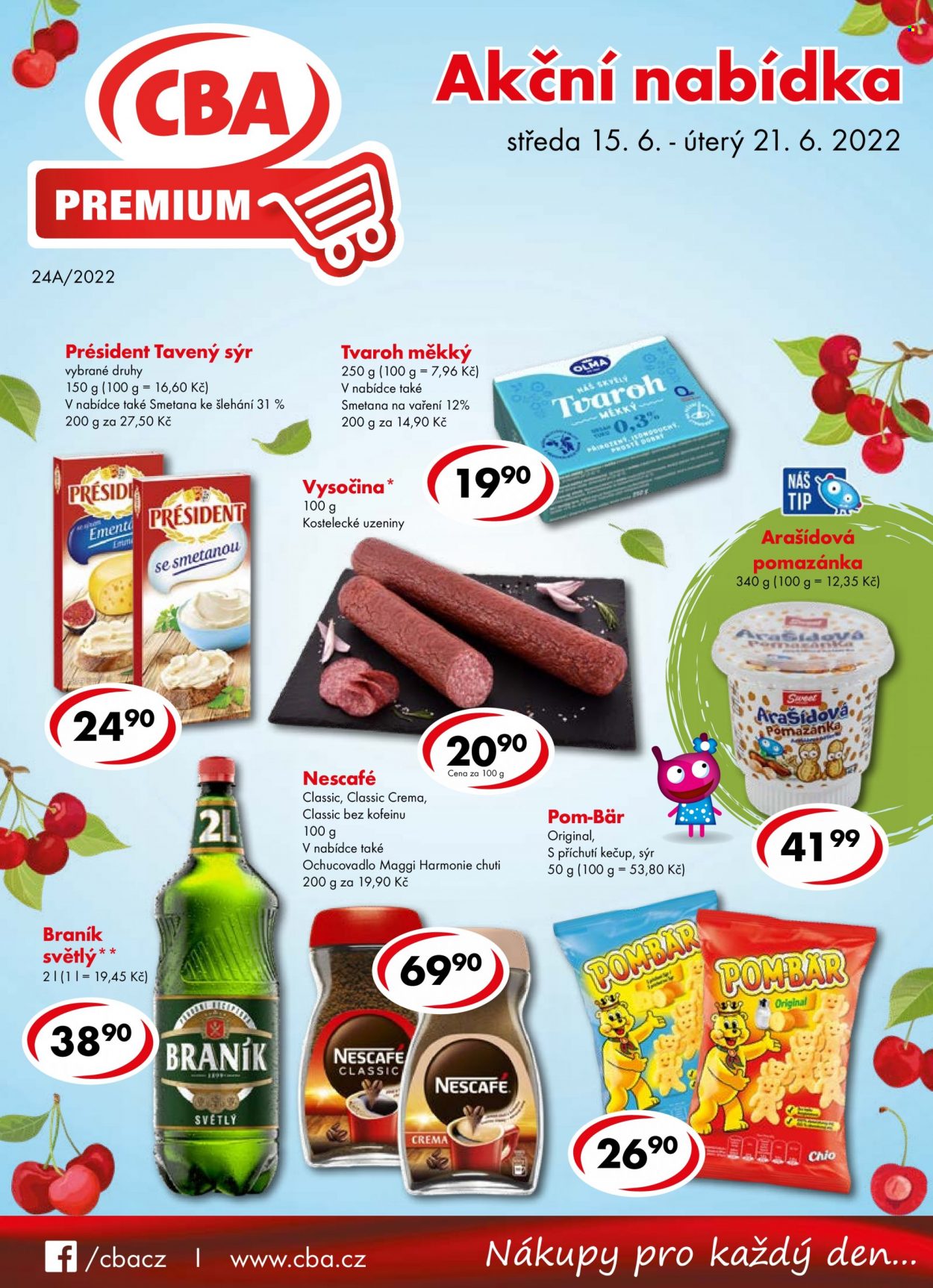 Leták CBA Premium - 15.6.2022 - 21.6.2022. Strana 1