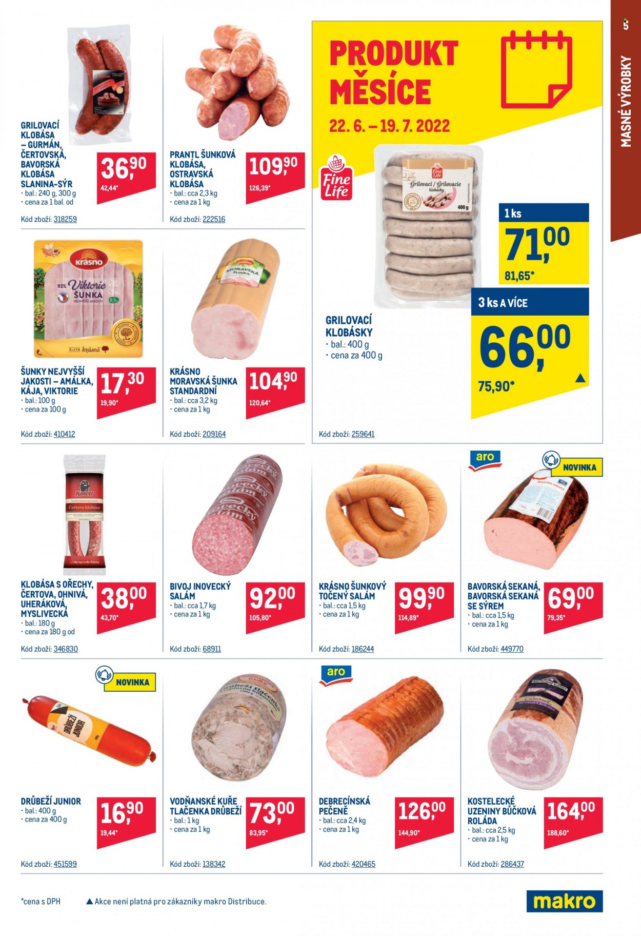 Leták MAKRO - 22.6.2022 - 5.7.2022. Strana 5