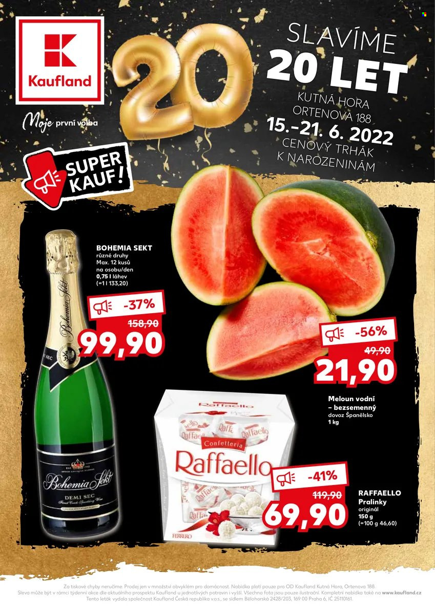 Leták Kaufland - 15.6.2022 - 21.6.2022. Strana 1