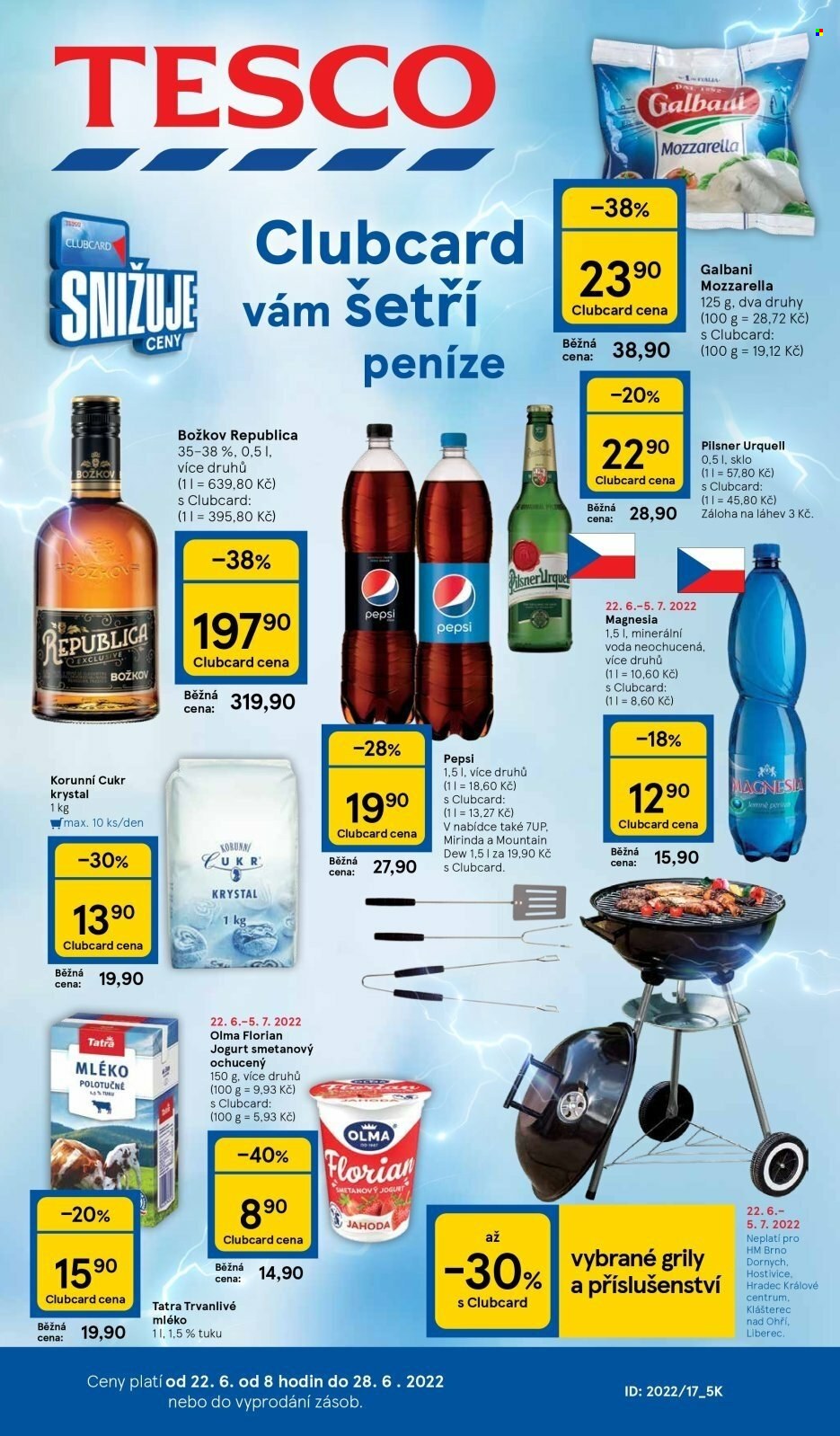 Leták TESCO - 22.6.2022 - 28.6.2022. Strana 1