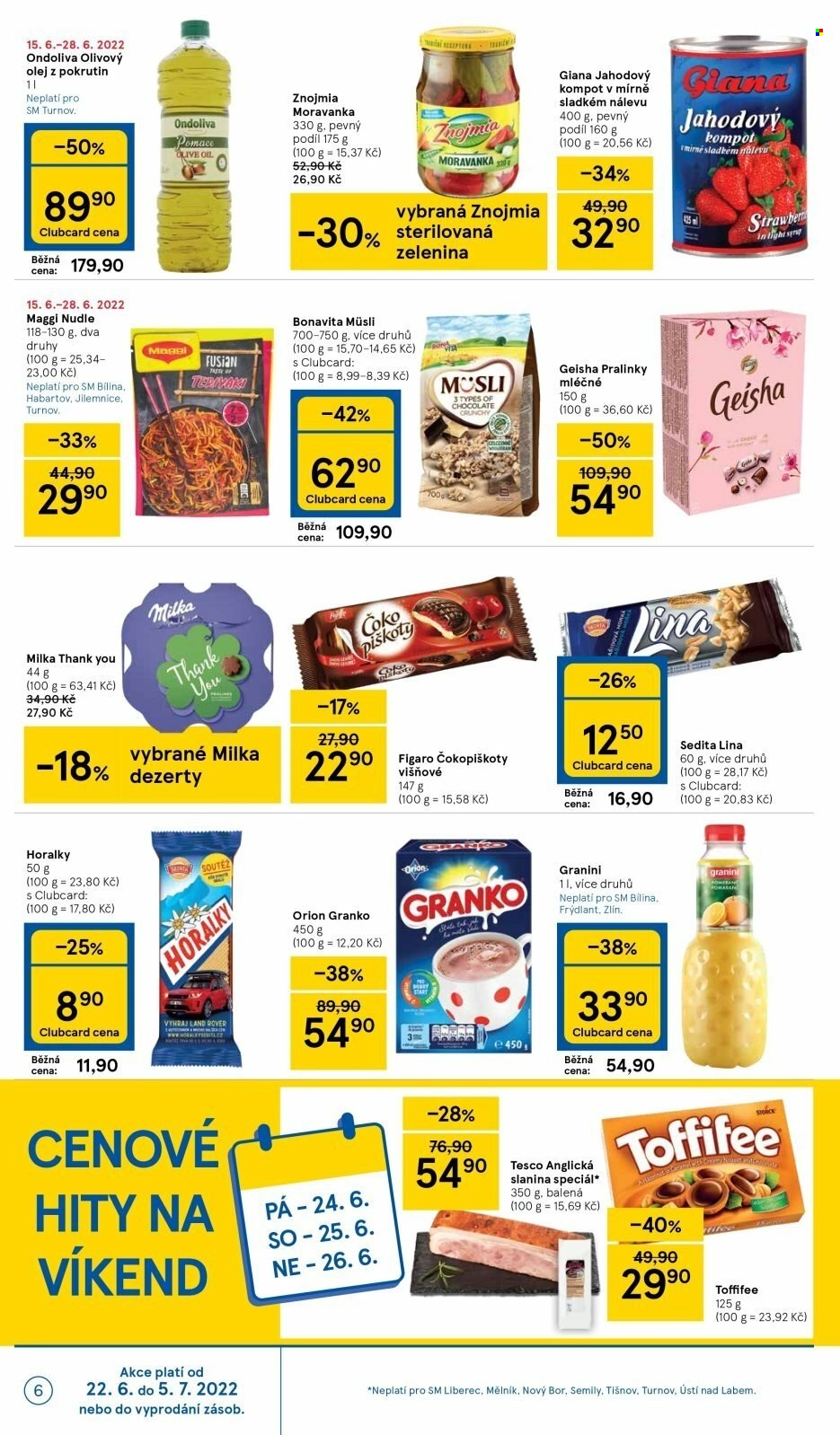 Leták TESCO supermarket - 22.6.2022 - 28.6.2022. Strana 6
