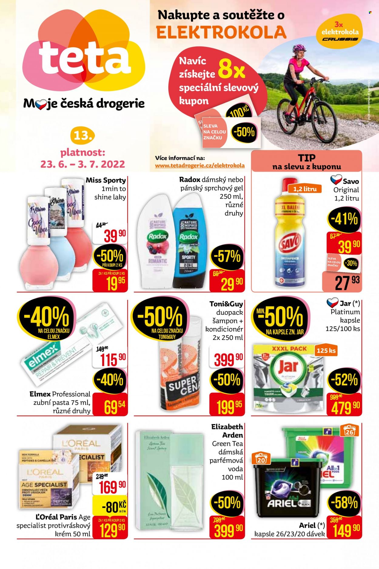 Leták Teta drogerie - 23.6.2022 - 3.7.2022. Strana 1