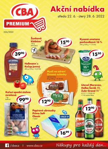 Leták CBA Premium - 22.6.2022 - 28.6.2022.