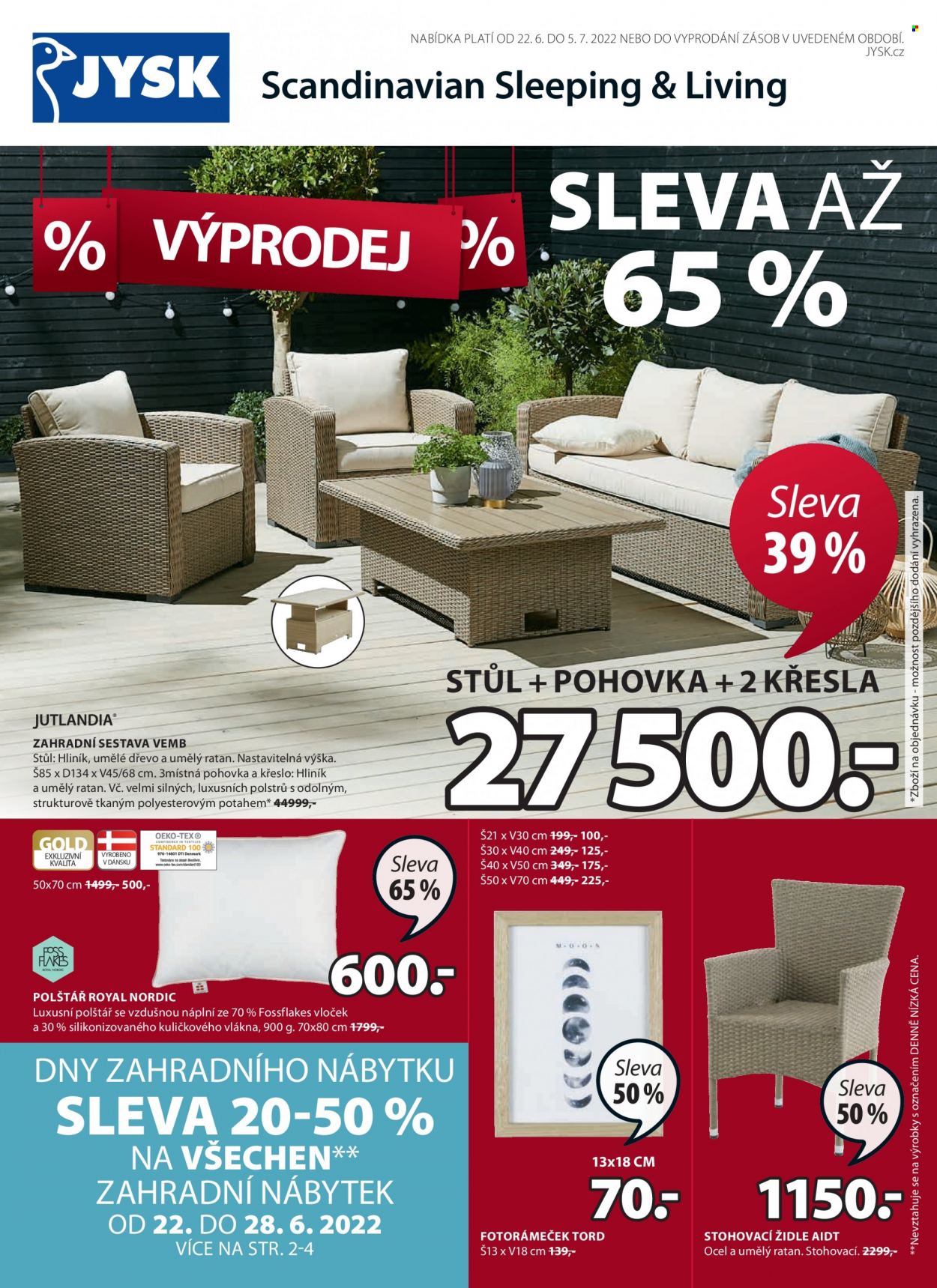 Leták JYSK - 22.6.2022 - 5.7.2022. Strana 1
