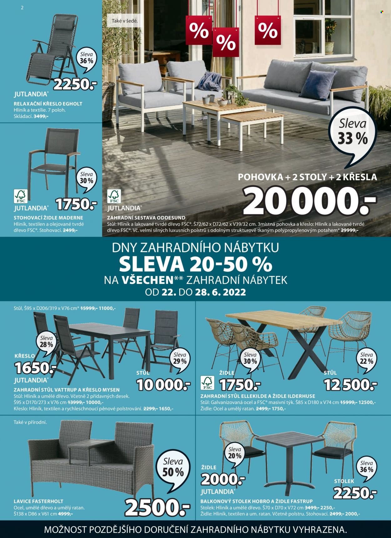 Leták JYSK - 22.6.2022 - 5.7.2022. Strana 2