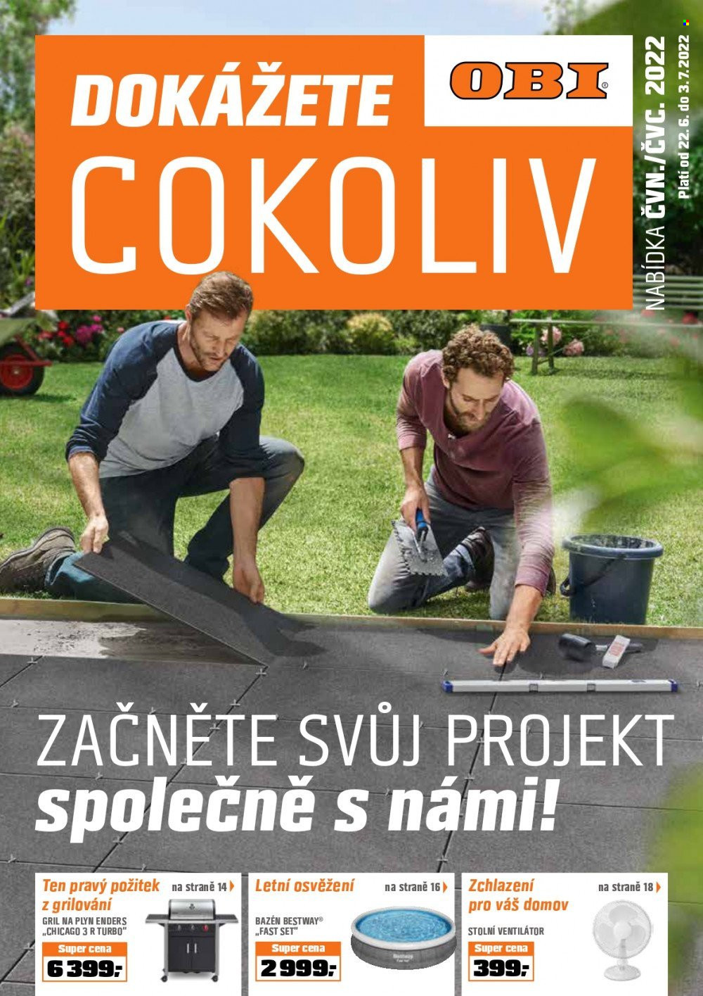 Leták OBI - 22.6.2022 - 3.7.2022. Strana 1