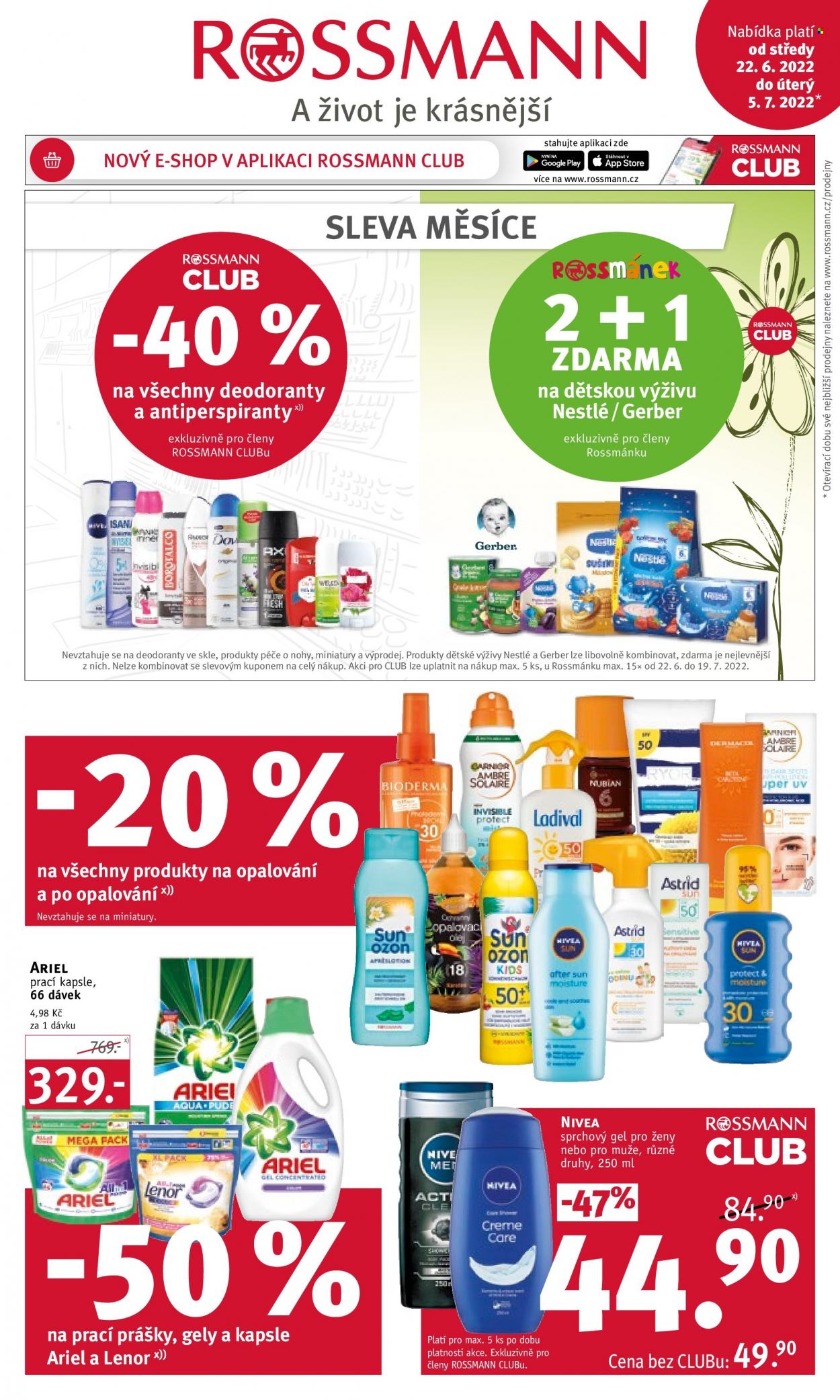 Leták ROSSMANN - 22.6.2022 - 5.7.2022. Strana 1