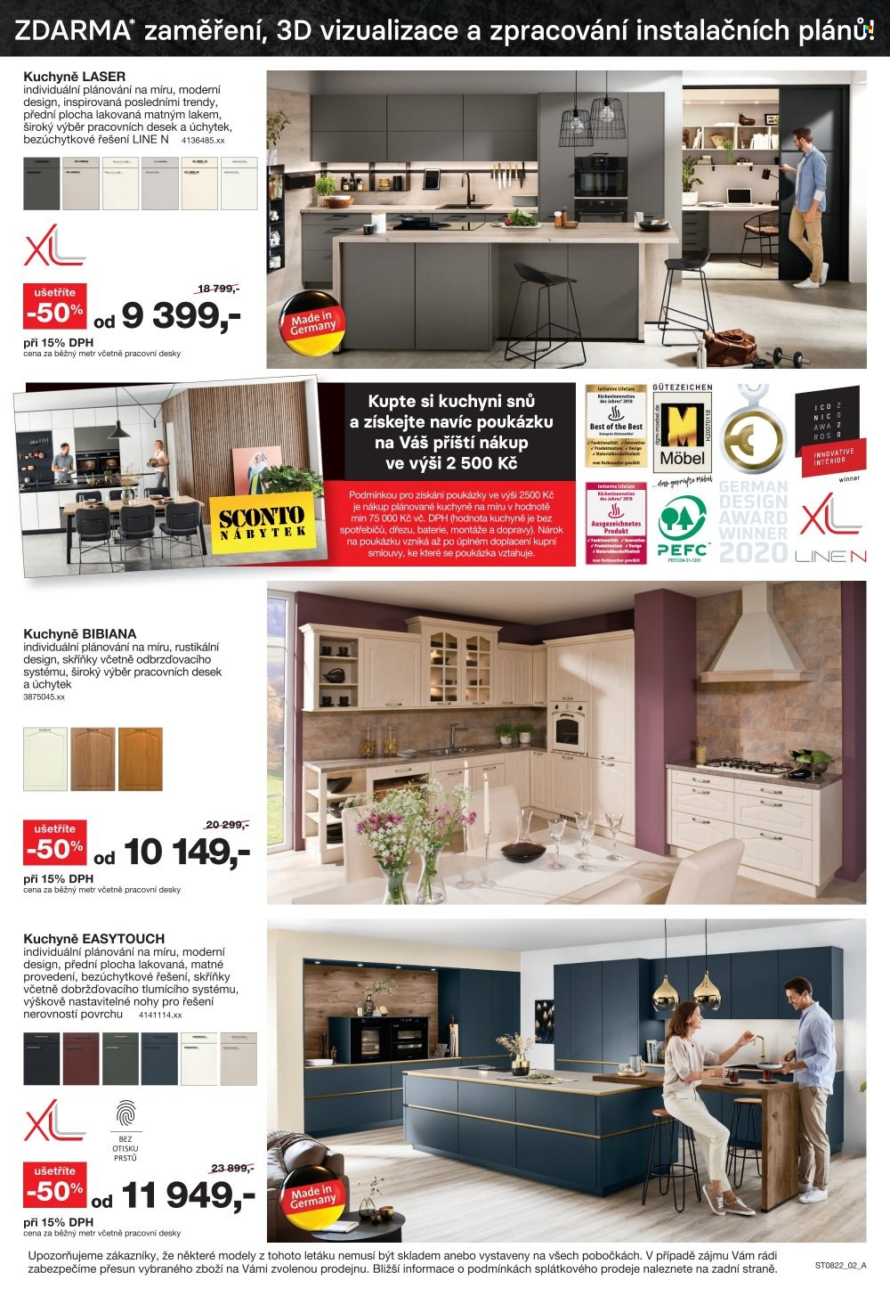 Leták SCONTO NÁBYTEK - 24.6.2022 - 21.7.2022. Strana 2