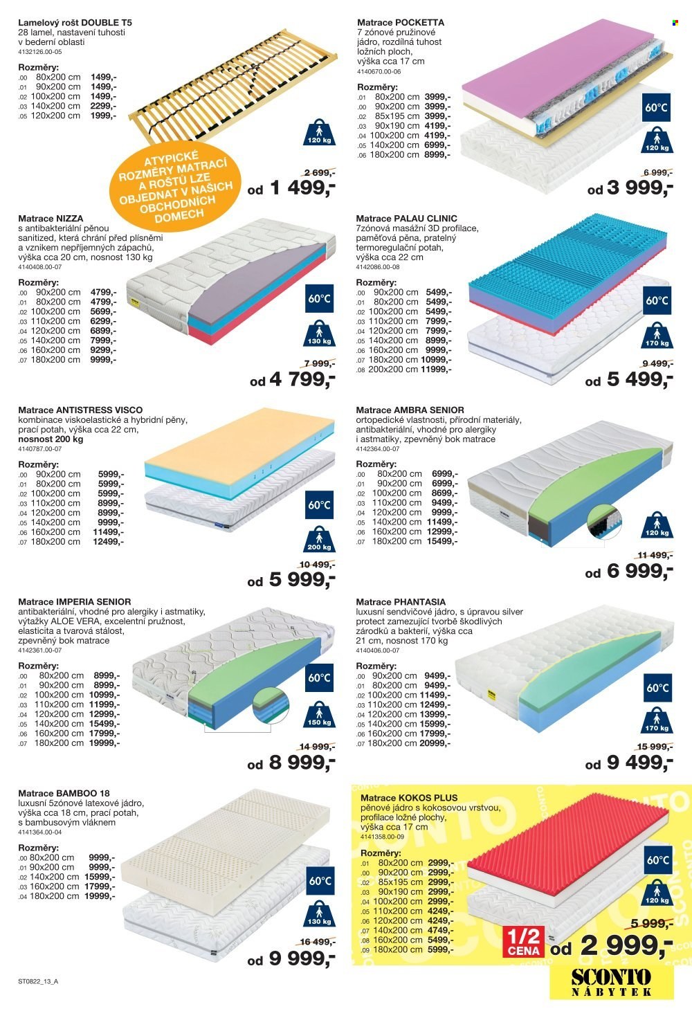 Leták SCONTO NÁBYTEK - 24.6.2022 - 21.7.2022. Strana 13