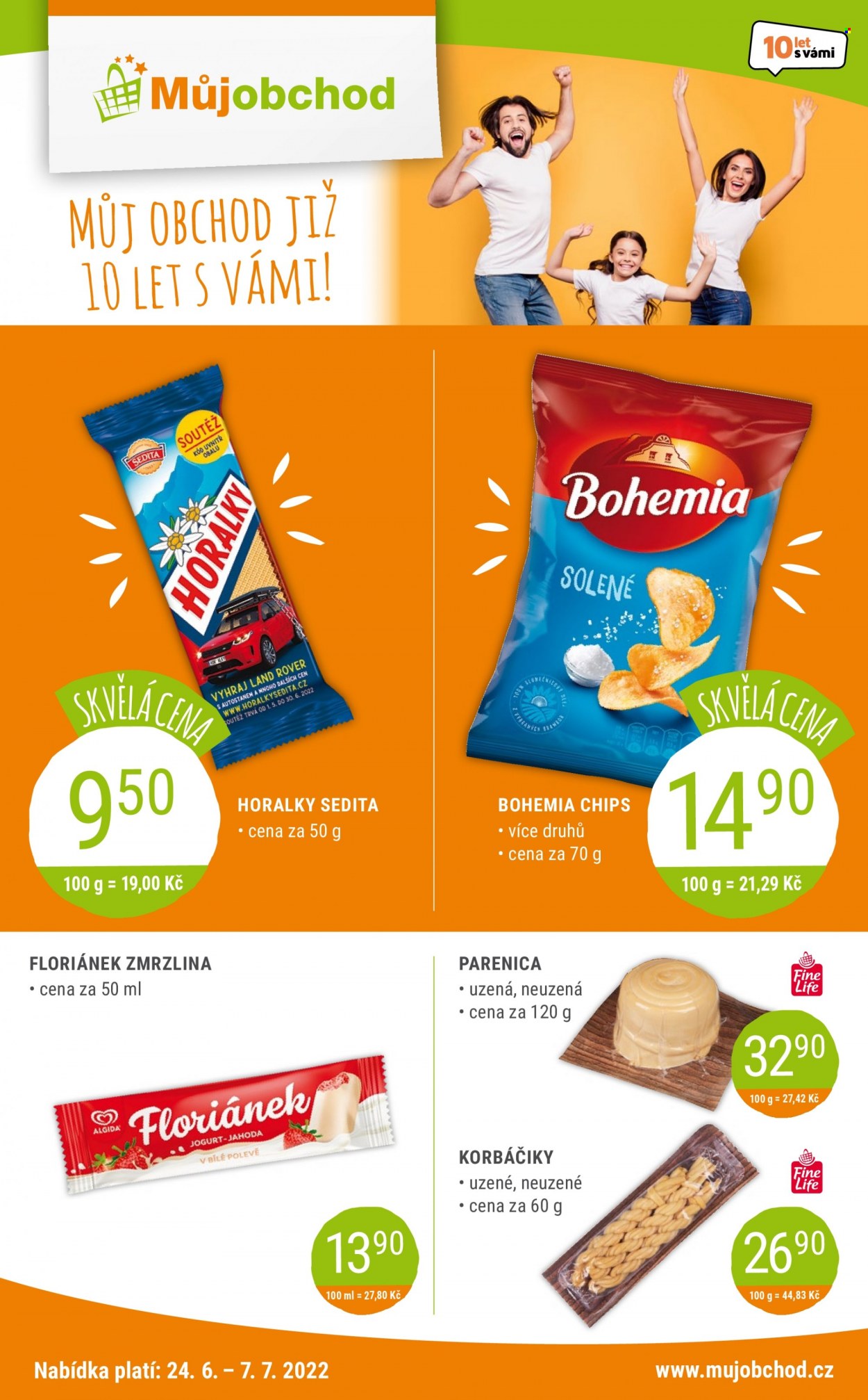 Leták Můj obchod - 24.6.2022 - 7.7.2022. Strana 1