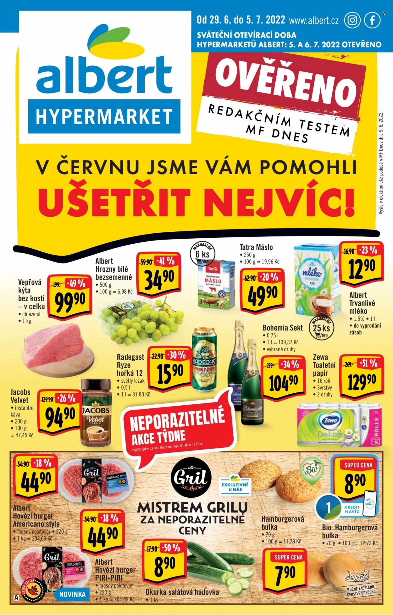 Leták Albert Hypermarket - 29.6.2022 - 5.7.2022. Strana 1