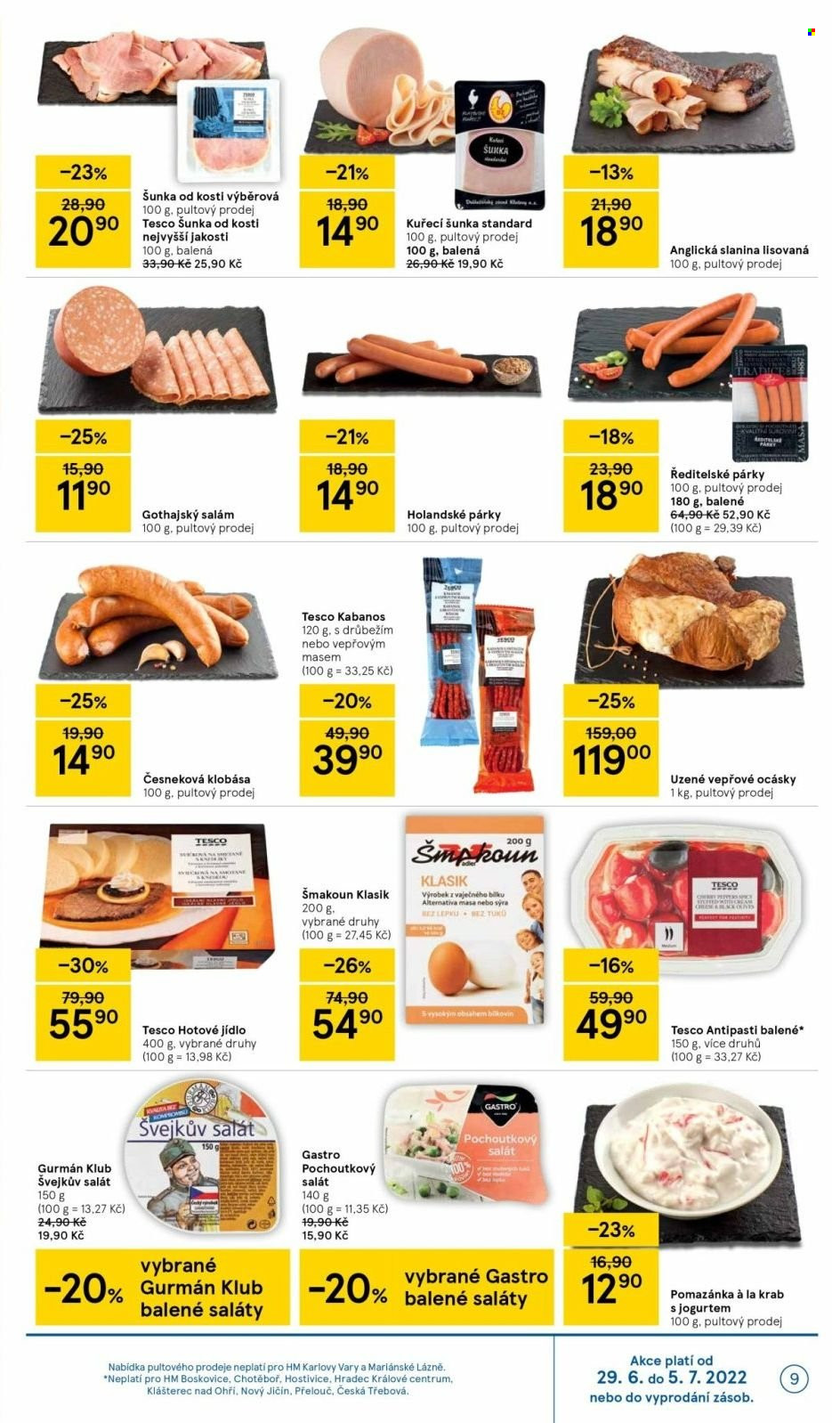 Leták TESCO - 29.6.2022 - 5.7.2022. Strana 9