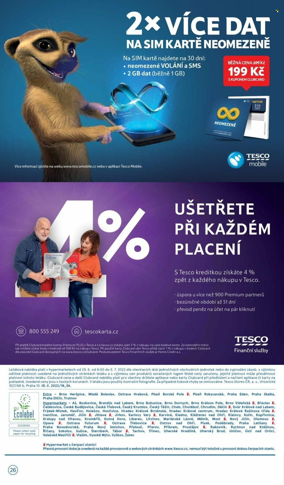 Leták TESCO - 29.6.2022 - 5.7.2022. Strana 26