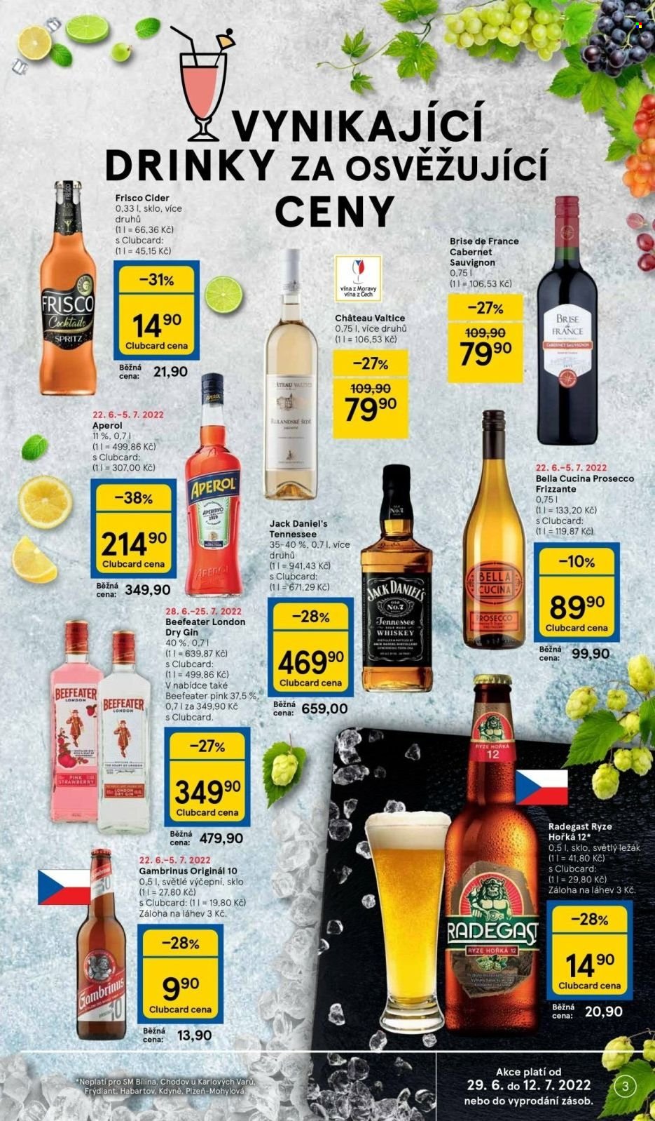 Leták TESCO supermarket - 29.6.2022 - 5.7.2022. Strana 3