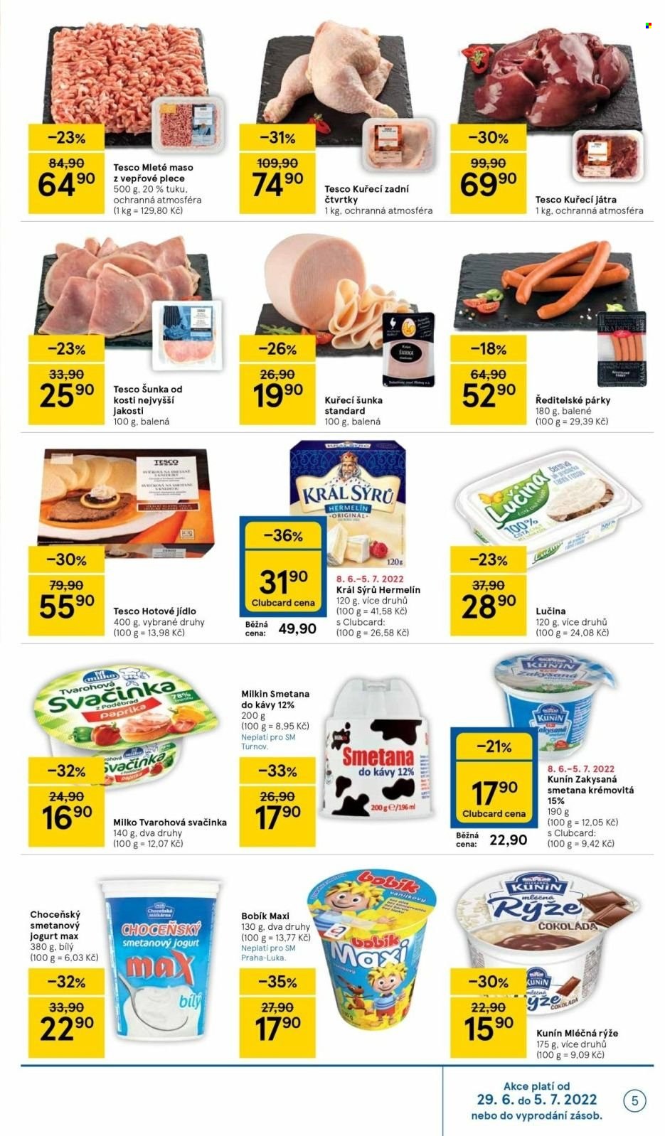 Leták TESCO supermarket - 29.6.2022 - 5.7.2022. Strana 5