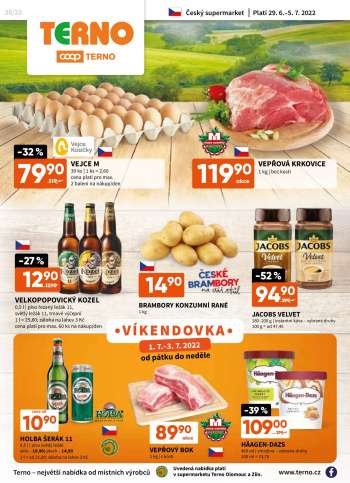Leták coop TERNO - 29.6.2022 - 5.7.2022.