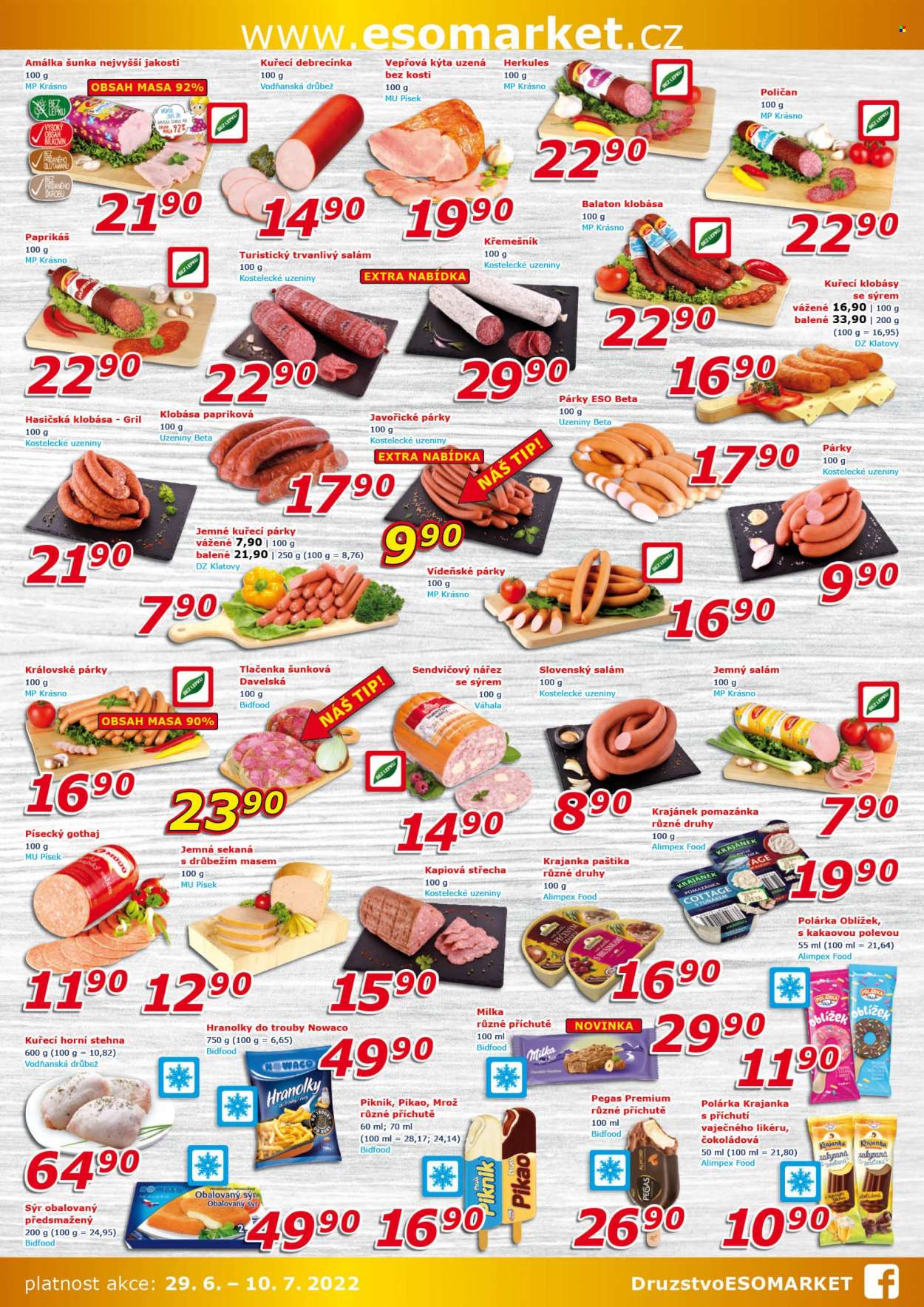 Leták ESO MARKET - 29.6.2022 - 10.7.2022. Strana 2
