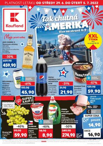 Leták Kaufland - 29.6.2022 - 5.7.2022.