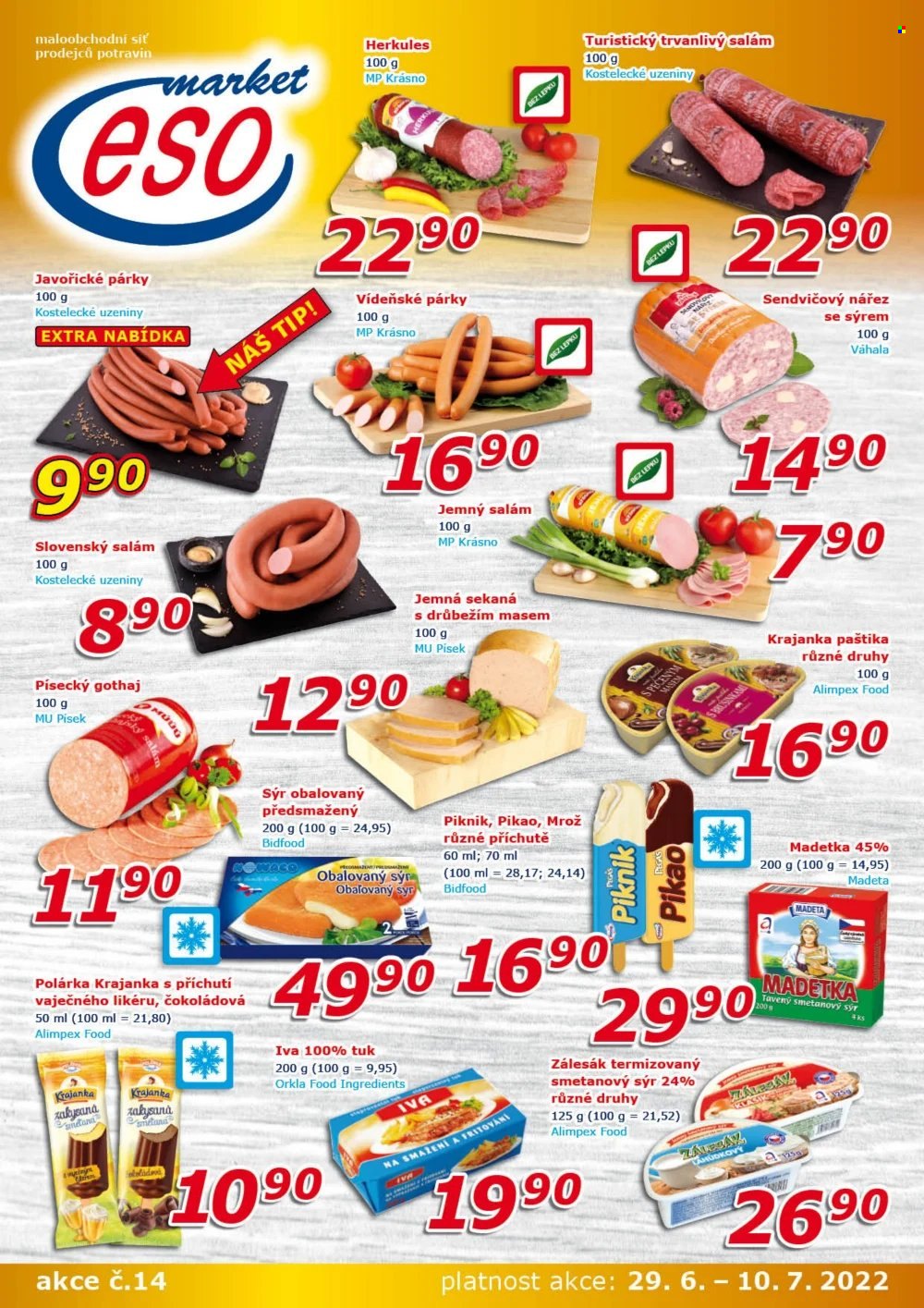 Leták ESO MARKET - 29.6.2022 - 10.7.2022. Strana 1