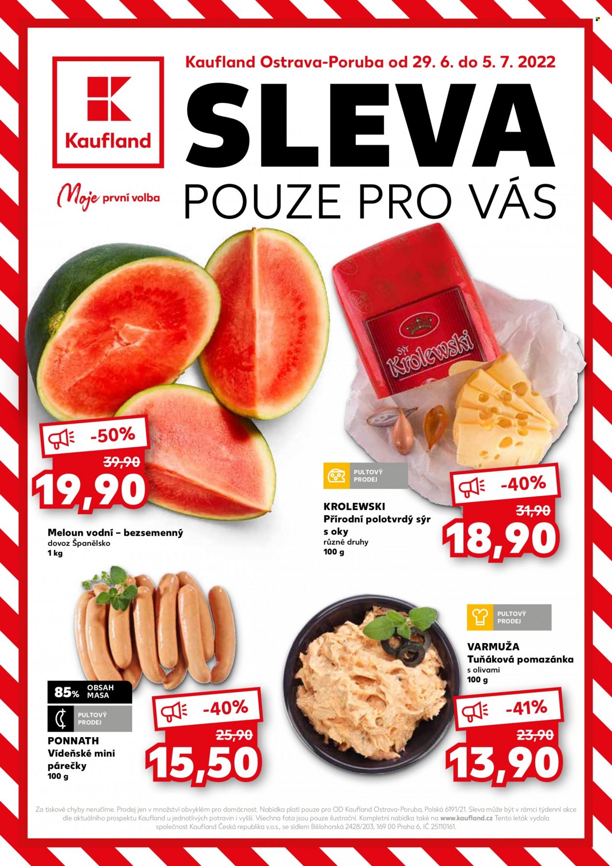Leták Kaufland - 29.6.2022 - 5.7.2022. Strana 1