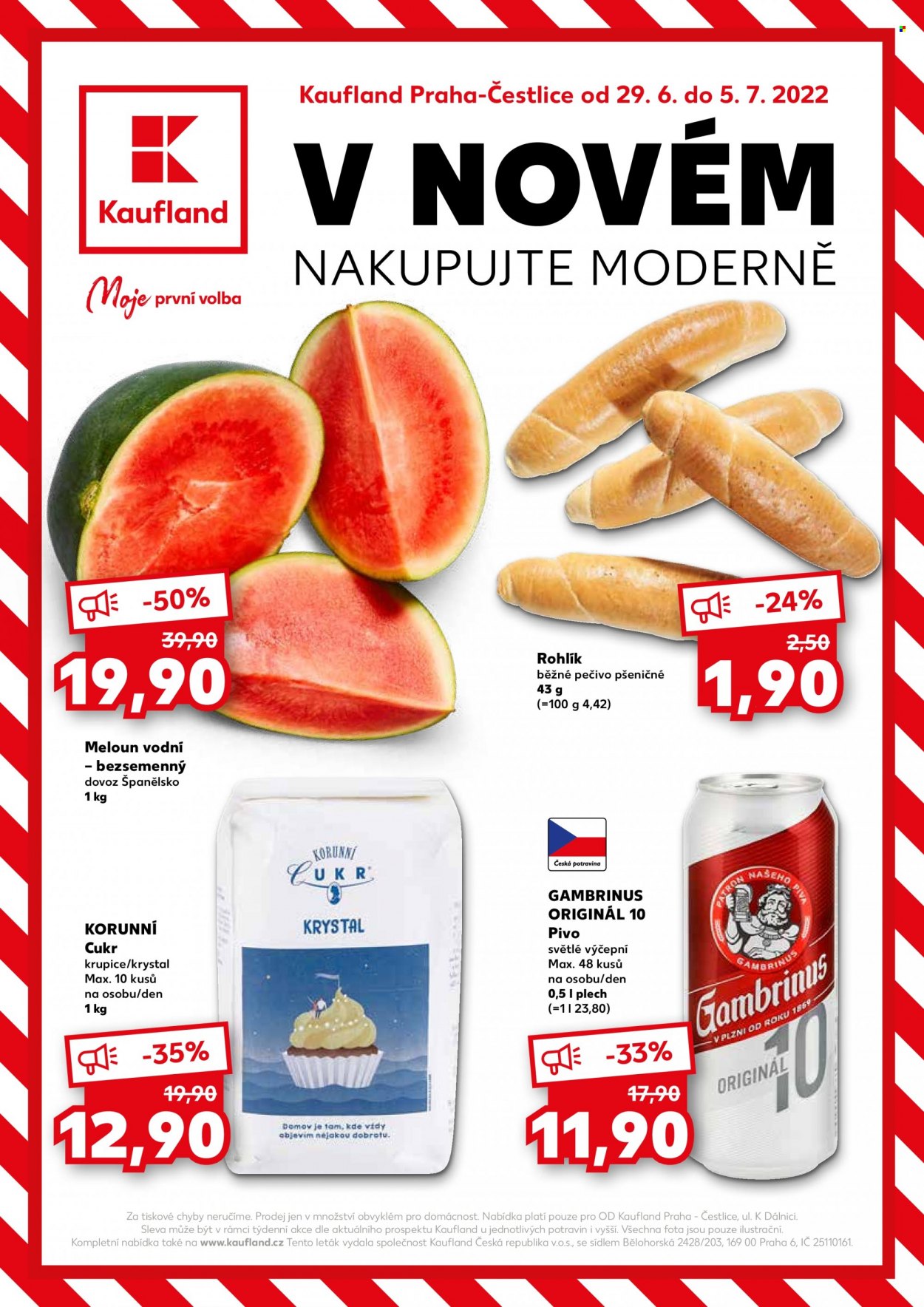 Leták Kaufland - 29.6.2022 - 5.7.2022. Strana 1