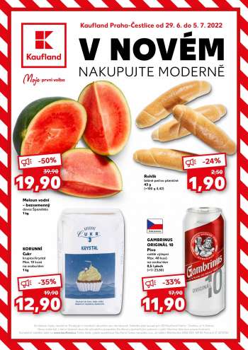 Leták Kaufland - 29.6.2022 - 5.7.2022.