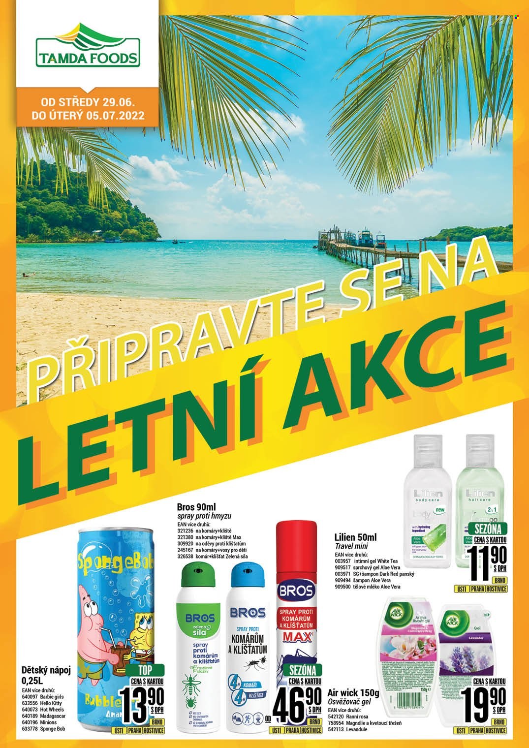 Leták Tamda Foods - 29.6.2022 - 5.7.2022. Strana 1