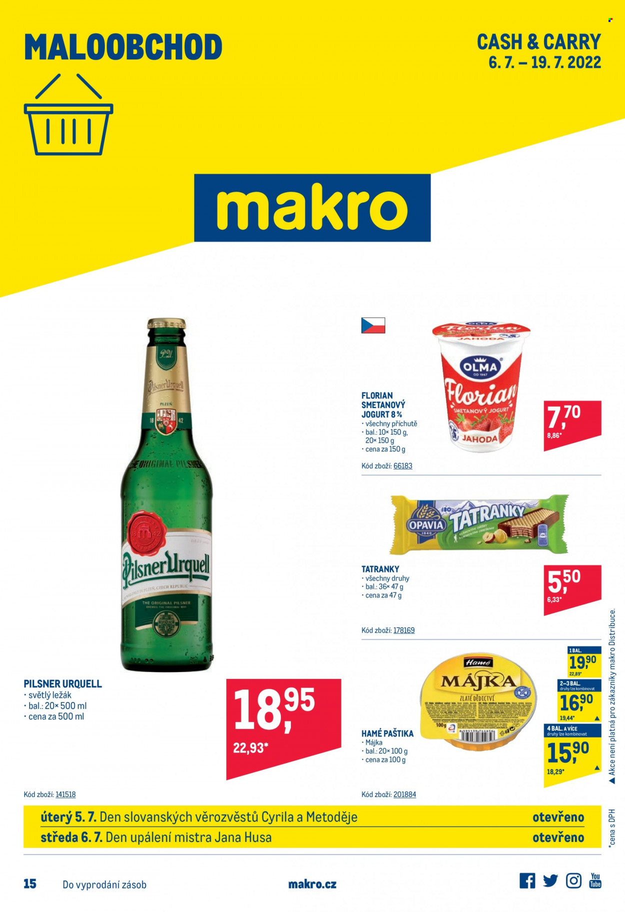 Leták MAKRO - 6.7.2022 - 19.7.2022. Strana 1