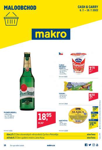 Leták MAKRO - 6.7.2022 - 19.7.2022.