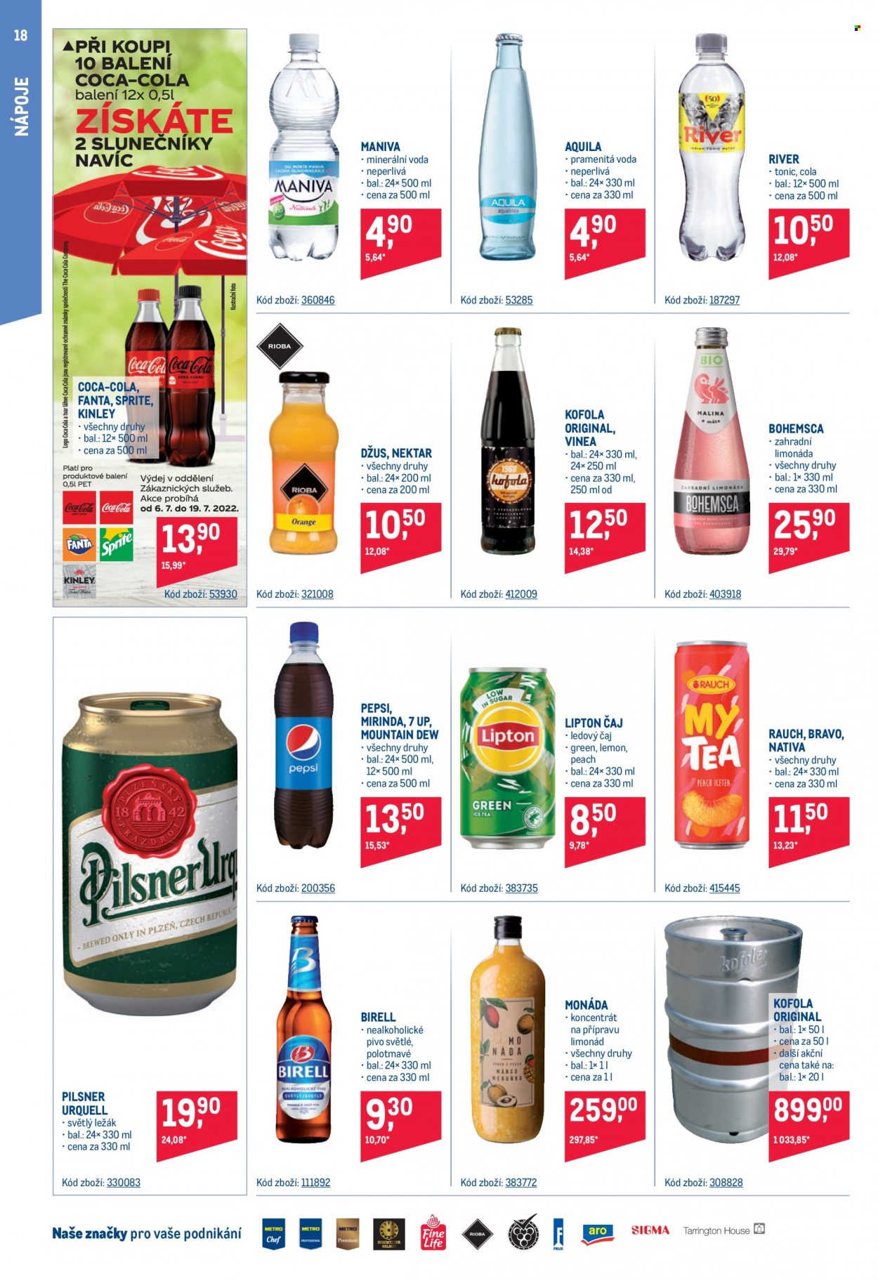 Leták MAKRO - 6.7.2022 - 19.7.2022. Strana 18