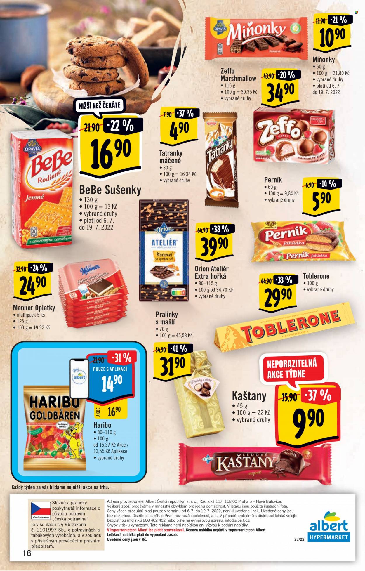 Leták Albert Hypermarket - 6.7.2022 - 12.7.2022. Strana 16