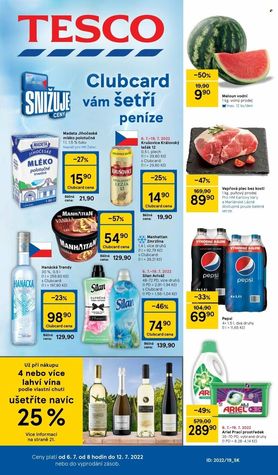 Leták TESCO - 6.7.2022 - 12.7.2022. Strana 1