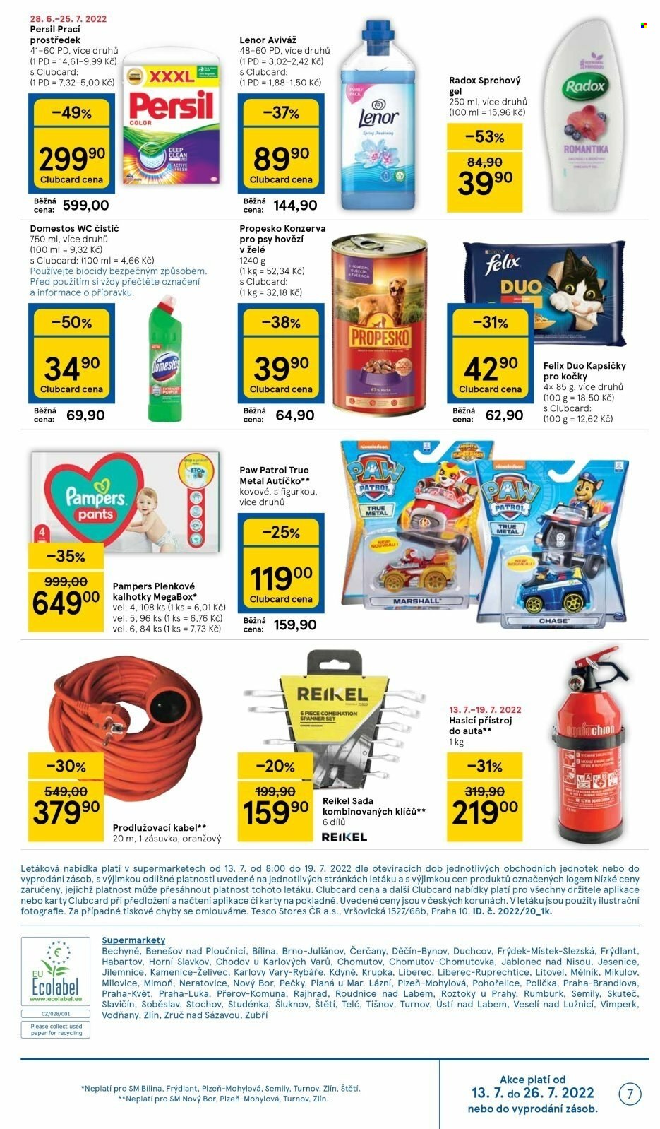 Leták TESCO supermarket - 13.7.2022 - 19.7.2022. Strana 7