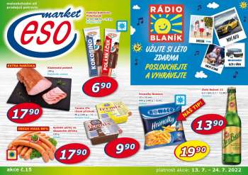 Leták ESO MARKET - 13.7.2022 - 24.7.2022.