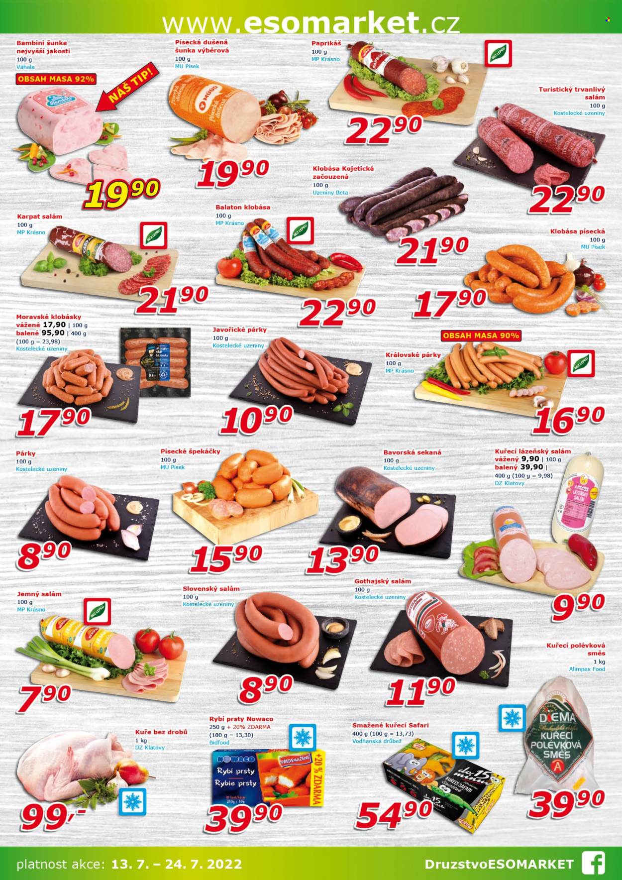 Leták ESO MARKET - 13.7.2022 - 24.7.2022. Strana 2