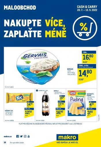 Leták MAKRO - 20.7.2022 - 13.9.2022.