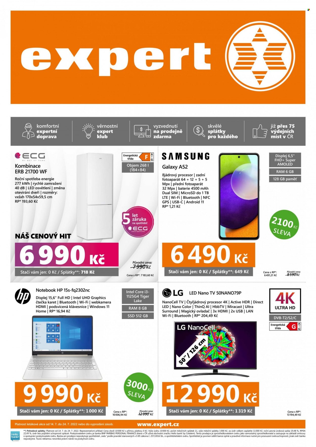 Leták Expert - 14.7.2022 - 24.7.2022. Strana 1