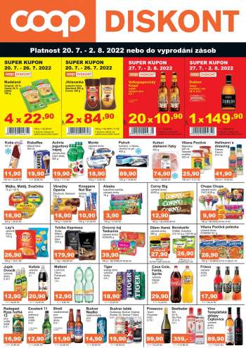 Leták coop DISKONT - 20.7.2022 - 2.8.2022.