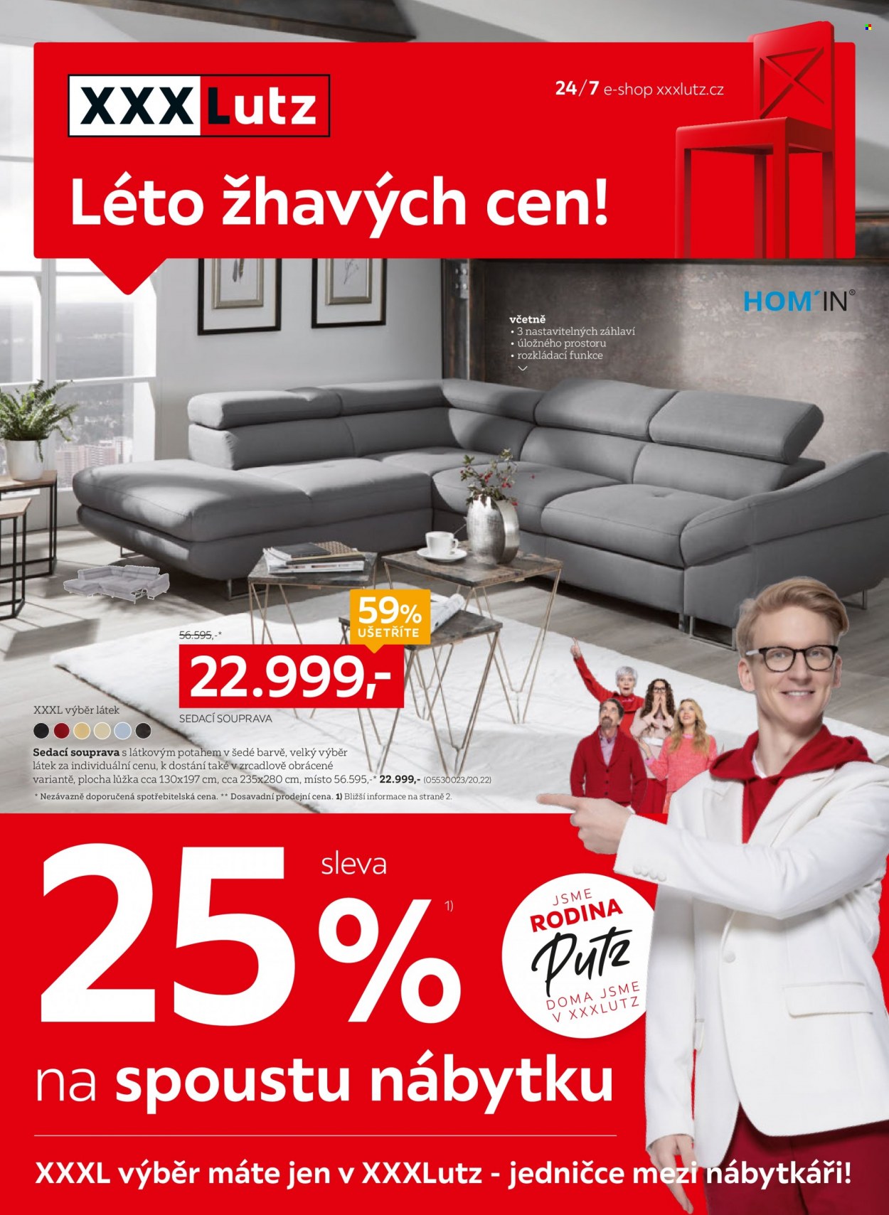 Leták XXXLutz - 18.7.2022 - 31.7.2022. Strana 1