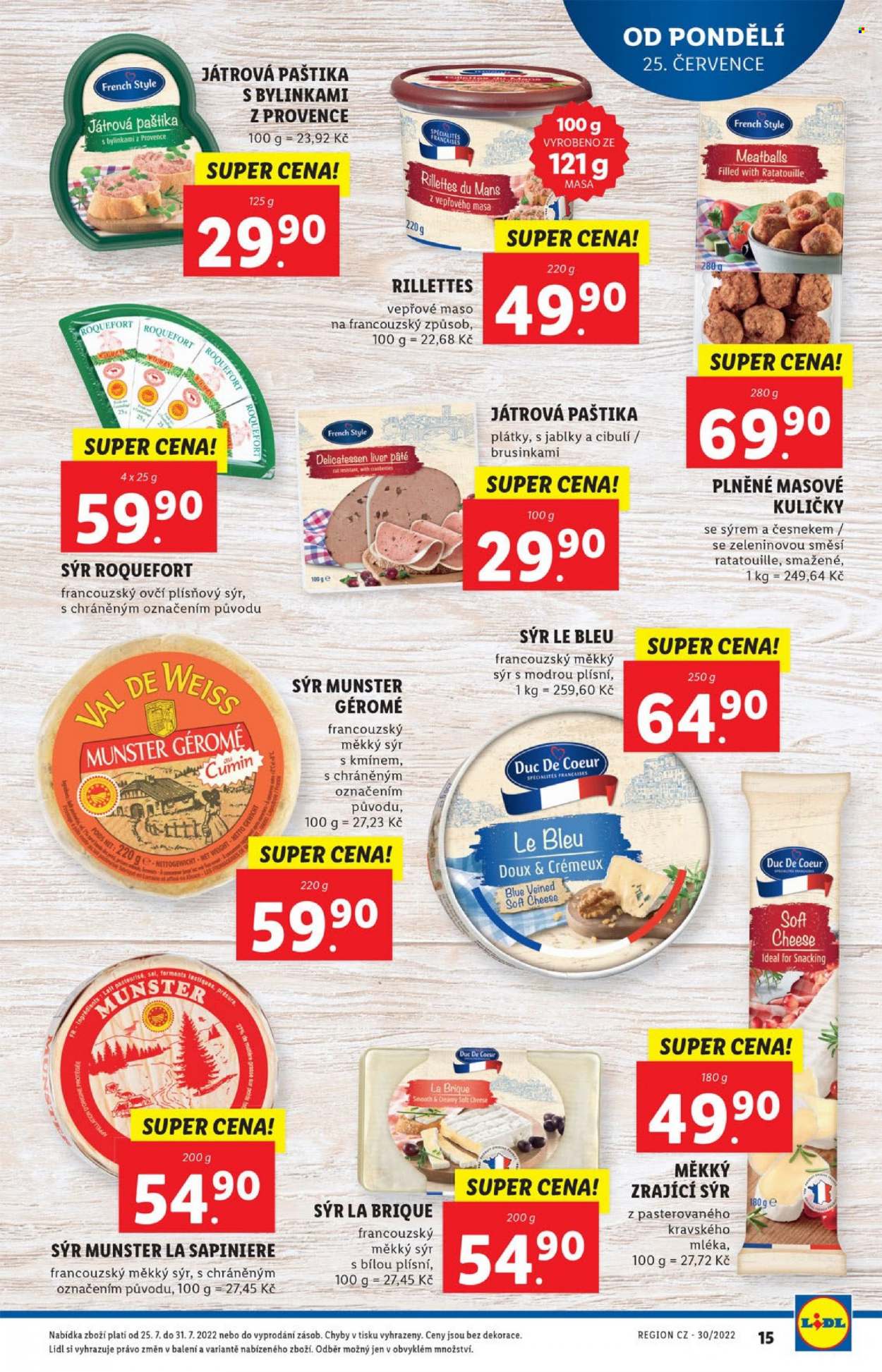 Leták Lidl - 25.7.2022 - 31.7.2022. Strana 15