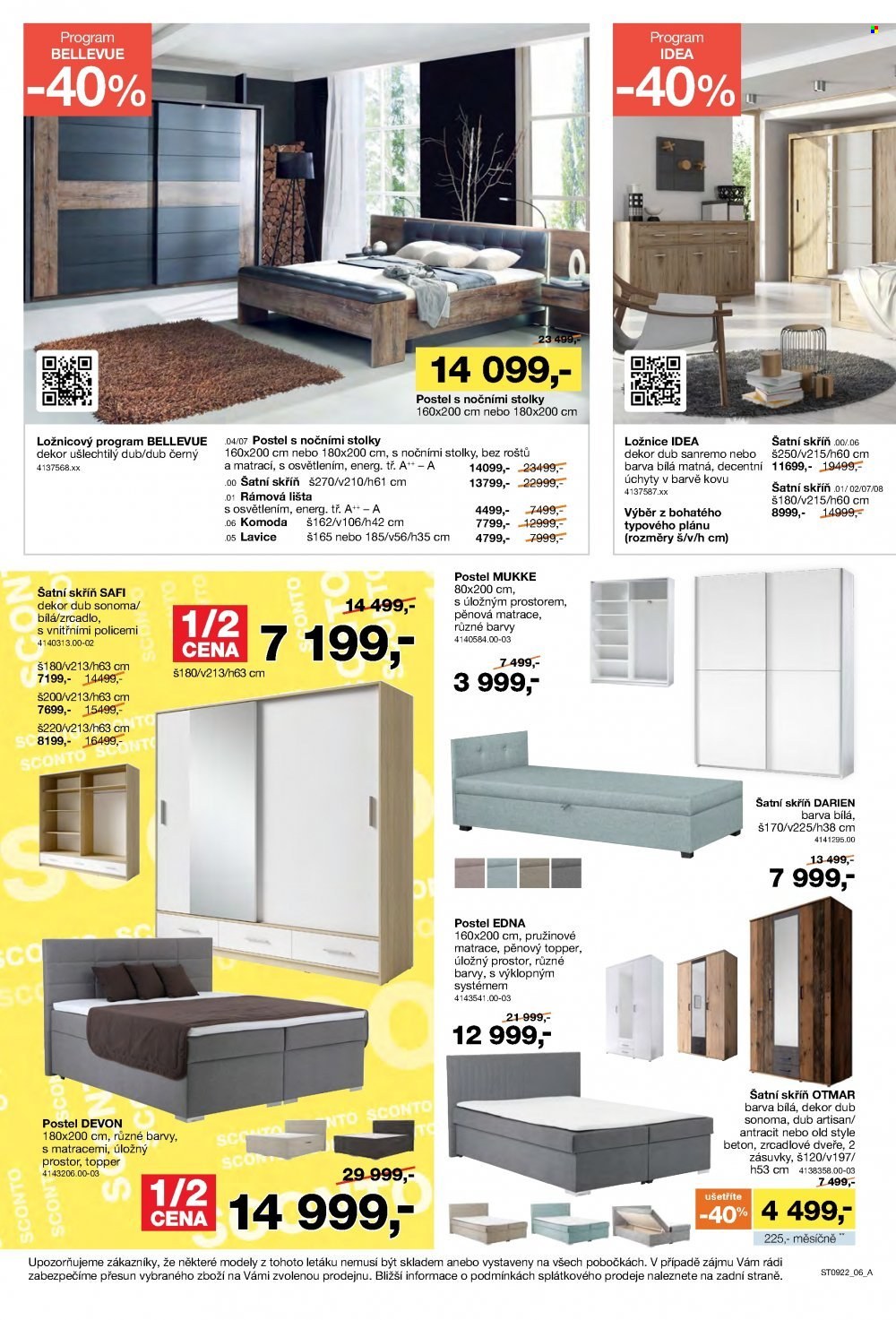 Leták SCONTO NÁBYTEK - 22.7.2022 - 11.8.2022. Strana 6