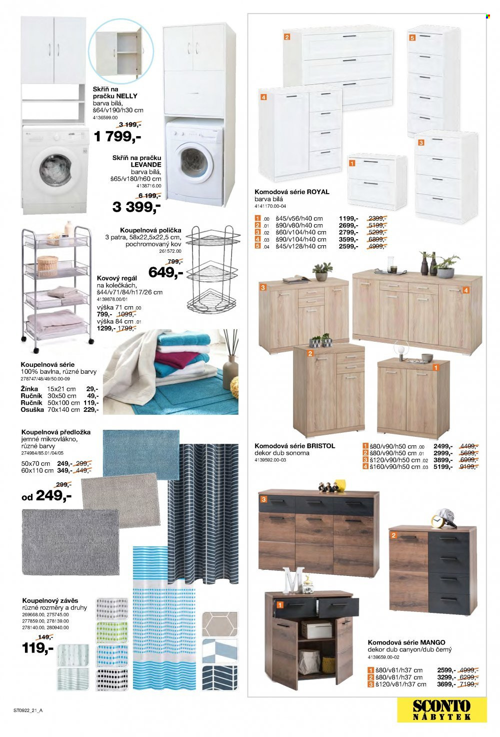 Leták SCONTO NÁBYTEK - 22.7.2022 - 11.8.2022. Strana 21