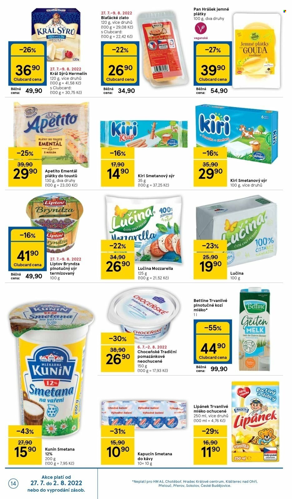 Leták TESCO hypermarket - 27.7.2022 - 2.8.2022. Strana 14