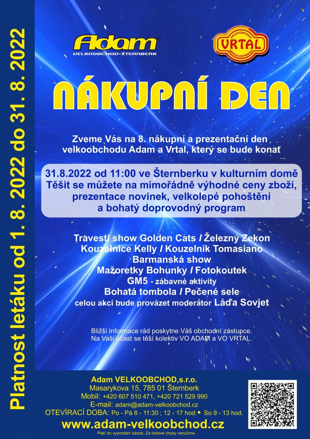 Leták Adam velkoobchod Šternberk - 1.8.2022 - 31.8.2022. Strana 60